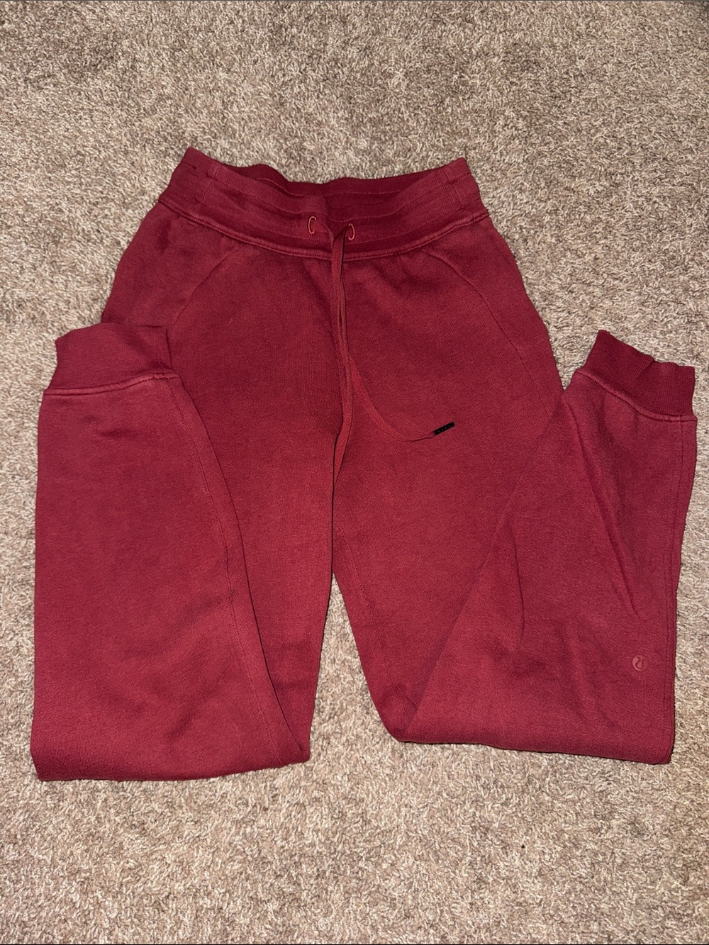Lululemon Maroon Jogger Sweatpants